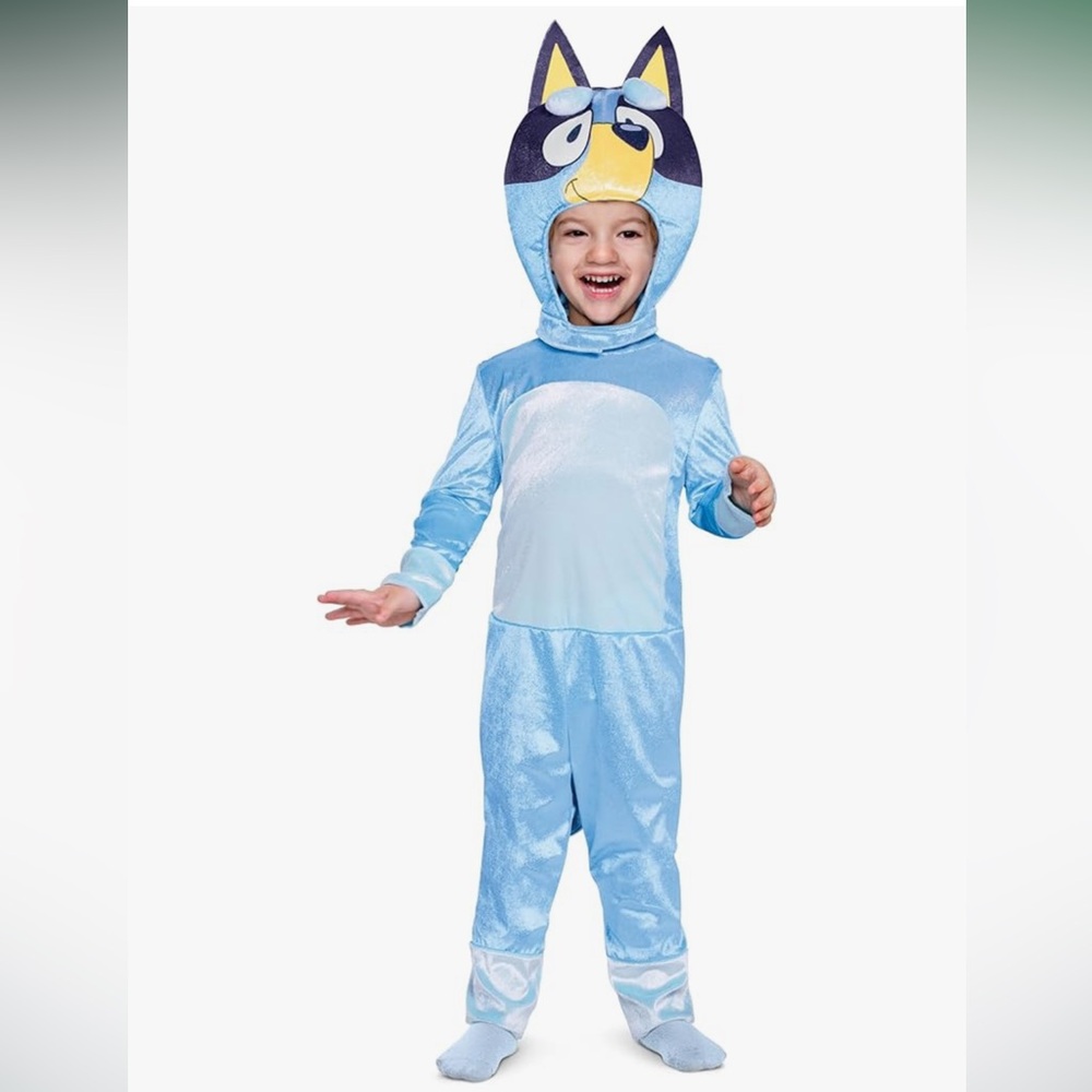 Bluey Costume for Toddlers Outfit with Jumpsuit and headpiece size 12-18 months